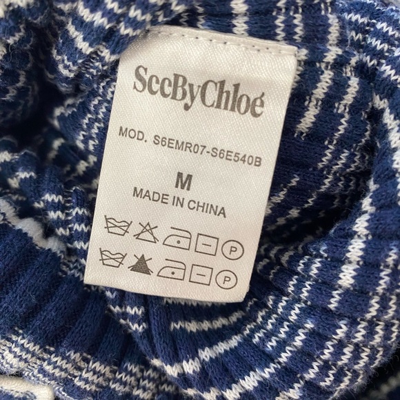 See by Chloe Ribbed Bodycon Sleeveless Sweater Dress - Picture 7 of 8